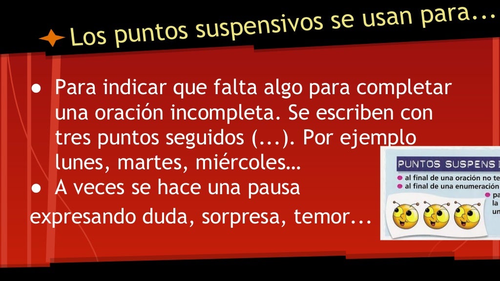 Los puntos suspensivos 6ºa