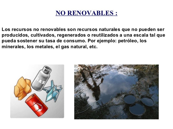 Los recursos naturales