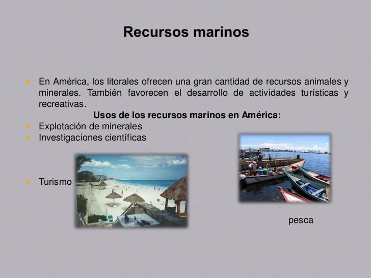 Resultado de imagen para recursos  MARINOS