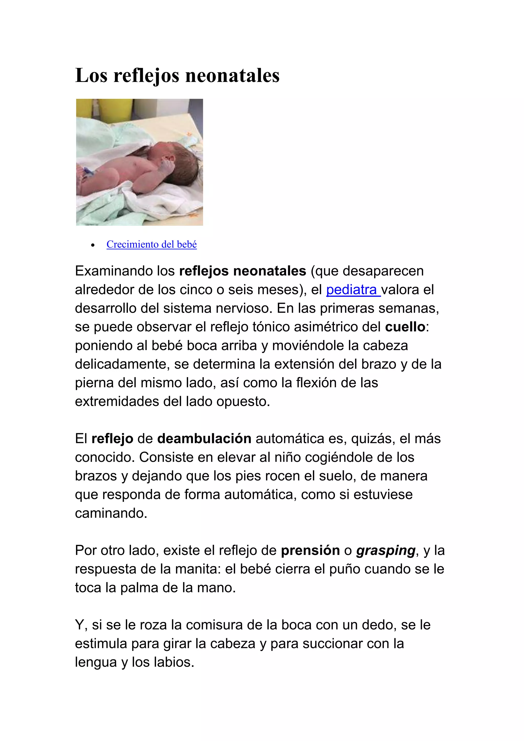 Los Reflejos Neonatales DOCX los-reflejos-neonatales-docx