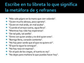 Los refranes | PPT