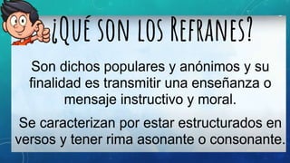Los refranes | PPTX