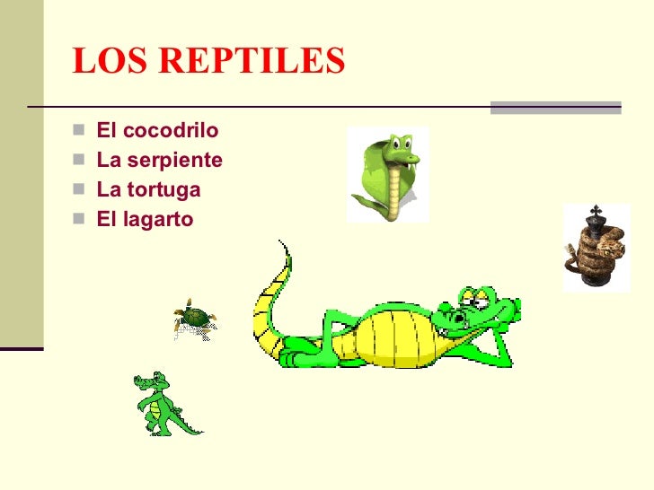 LOS REPTILES LOS REPTILES