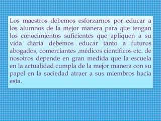 Los retos del trabajo docente en el aula | PDF