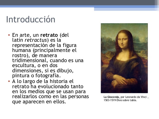 Historia de los retratos