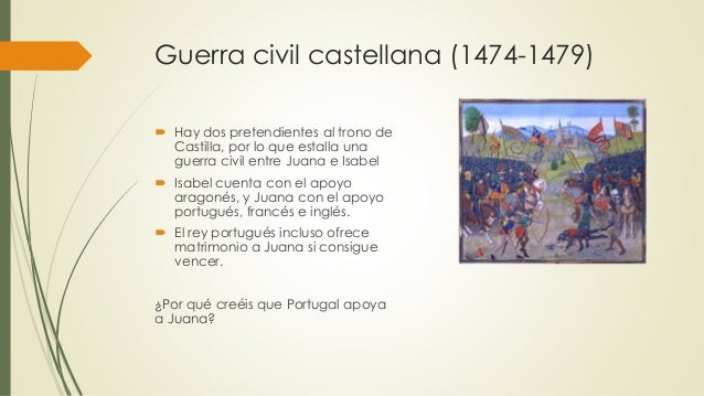 Resultado de imagen de la guerra civil castellana