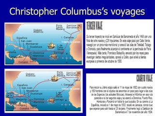 Christopher Columbus’s voyages 