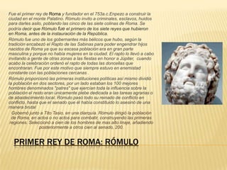 Los reyes de roma pamela | PPTX