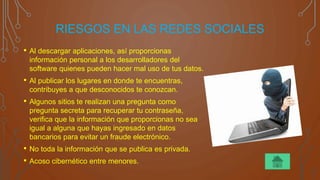 Los riesgos de las redes sociales en internet | PPTX