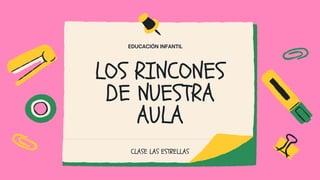 LOS RINCONES
DE NUESTRA
AULA
CLASE LAS ESTRELLAS
EDUCACIÓN INFANTIL
 