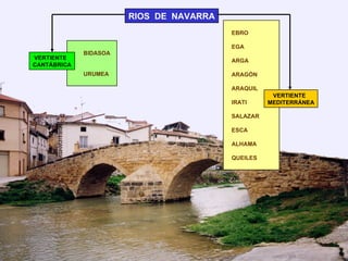 RIOS  DE  NAVARRA    BIDASOA   URUMEA VERTIENTE  CANTÁBRICA EBRO EGA  ARGA ARAGÓN  ARAQUIL     IRATI  SALAZAR   ESCA ALHAM...