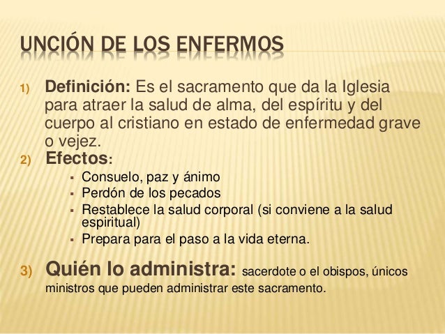 Los sacramentos
