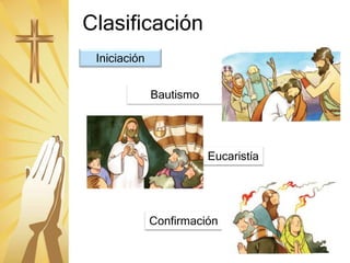 Clasificación
Iniciación
Bautismo
Eucaristía
Confirmación
 