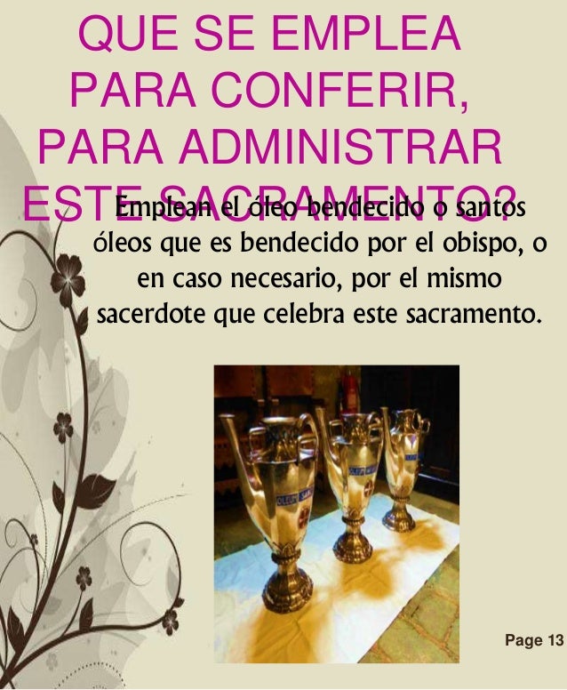 Los sacramentos de curacion espiritual