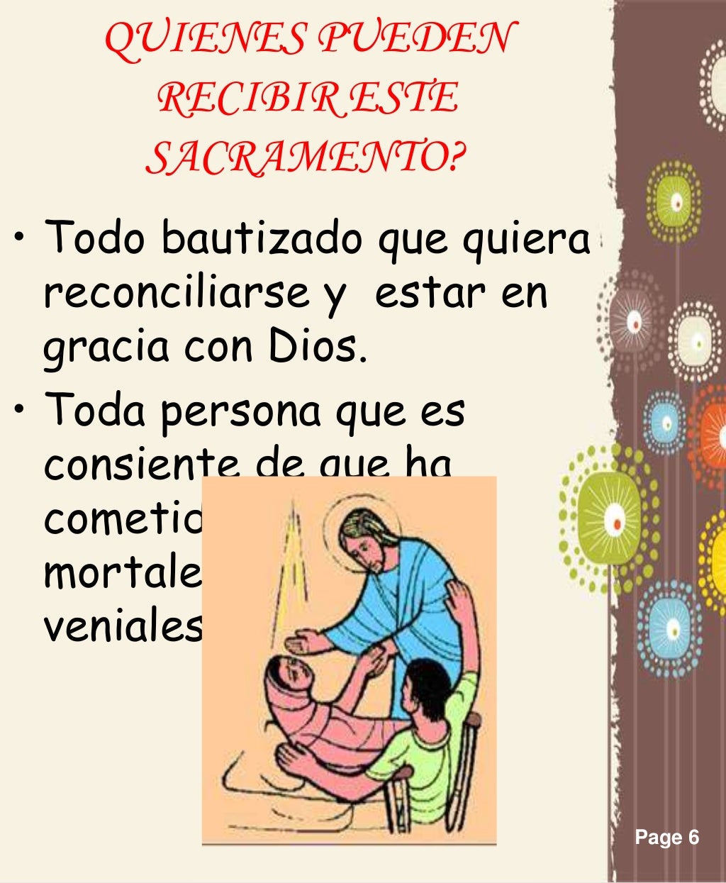 Los sacramentos de curacion espiritual