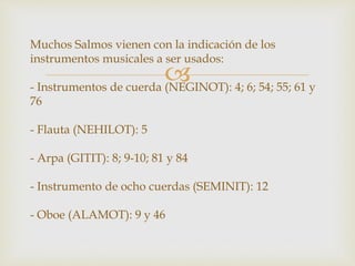 Los salmos | PPTX