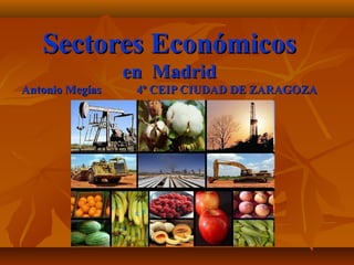 Sectores Económicos
                 en Madrid
Antonio Megías    4º CEIP CIUDAD DE ZARAGOZA
 