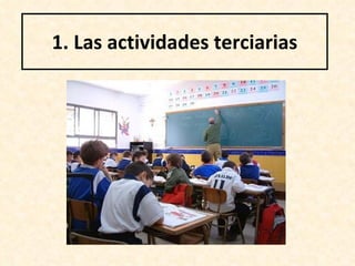 1.  Las actividades terciarias 