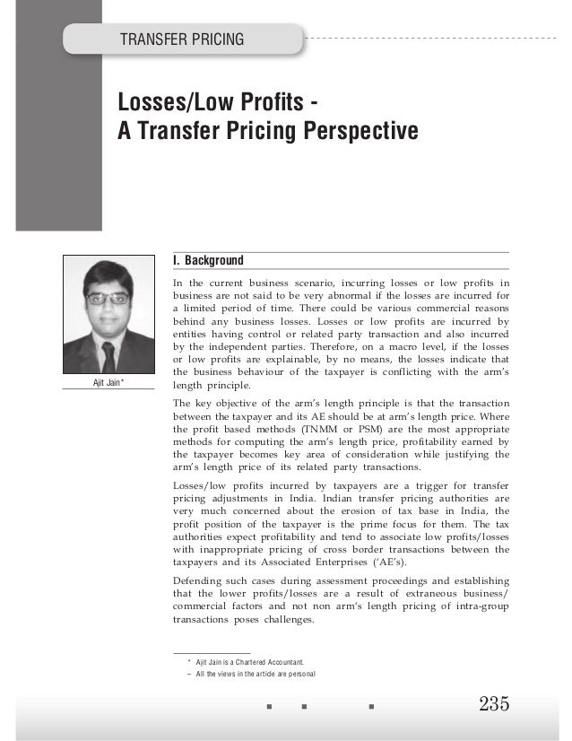 profits and losses