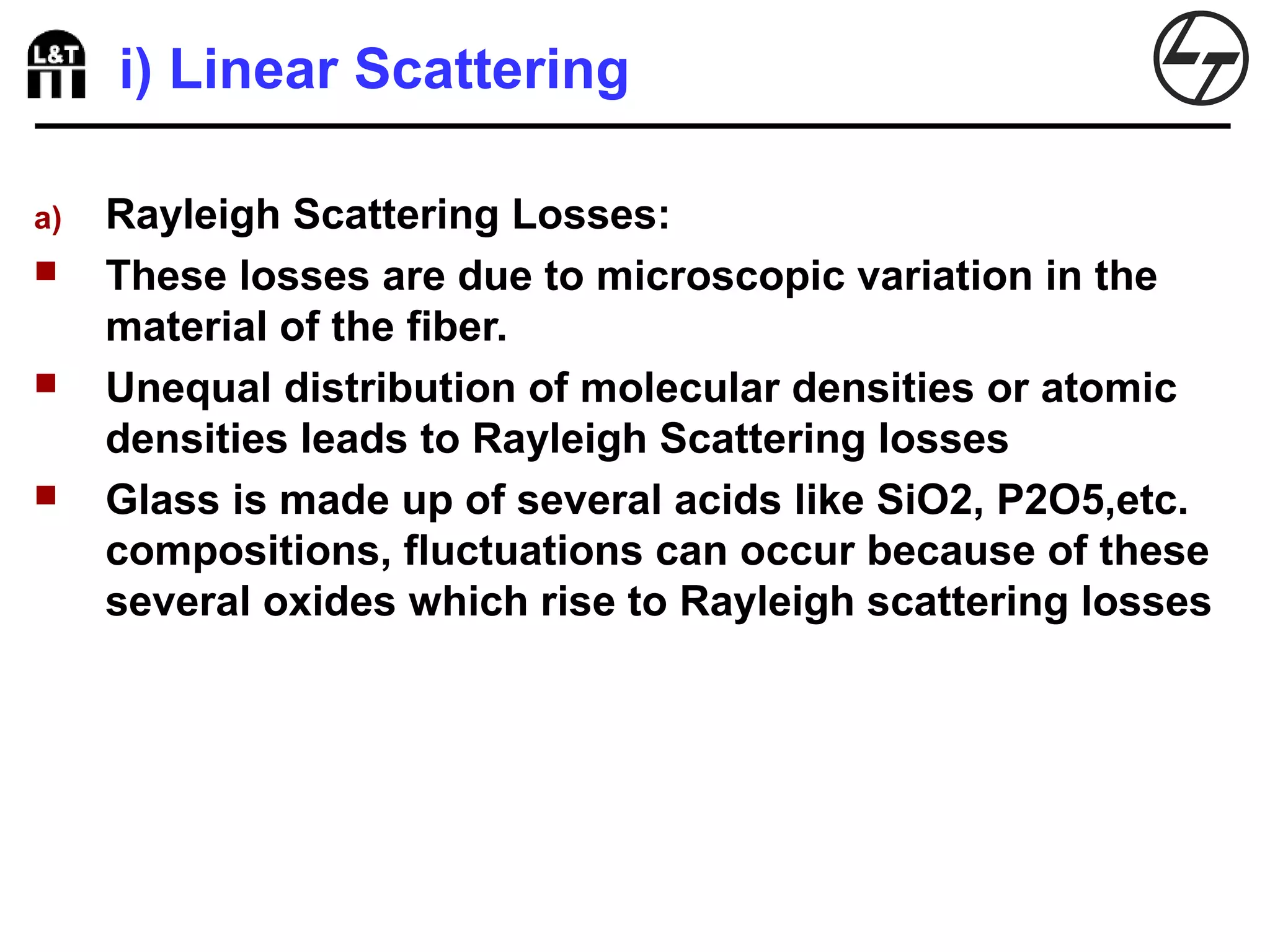 Losses in optical fiber | PPT