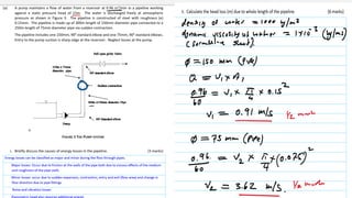 Losses in pipe flow- Major and Minor Losses | PPTX