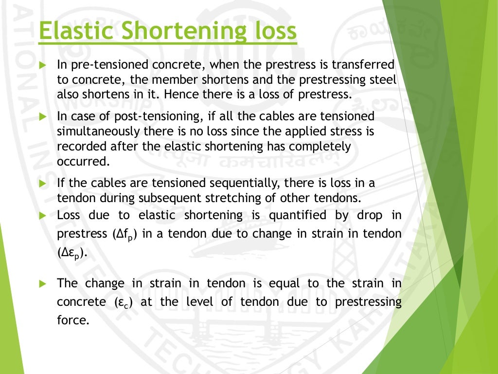 Losses in prestressed concrete