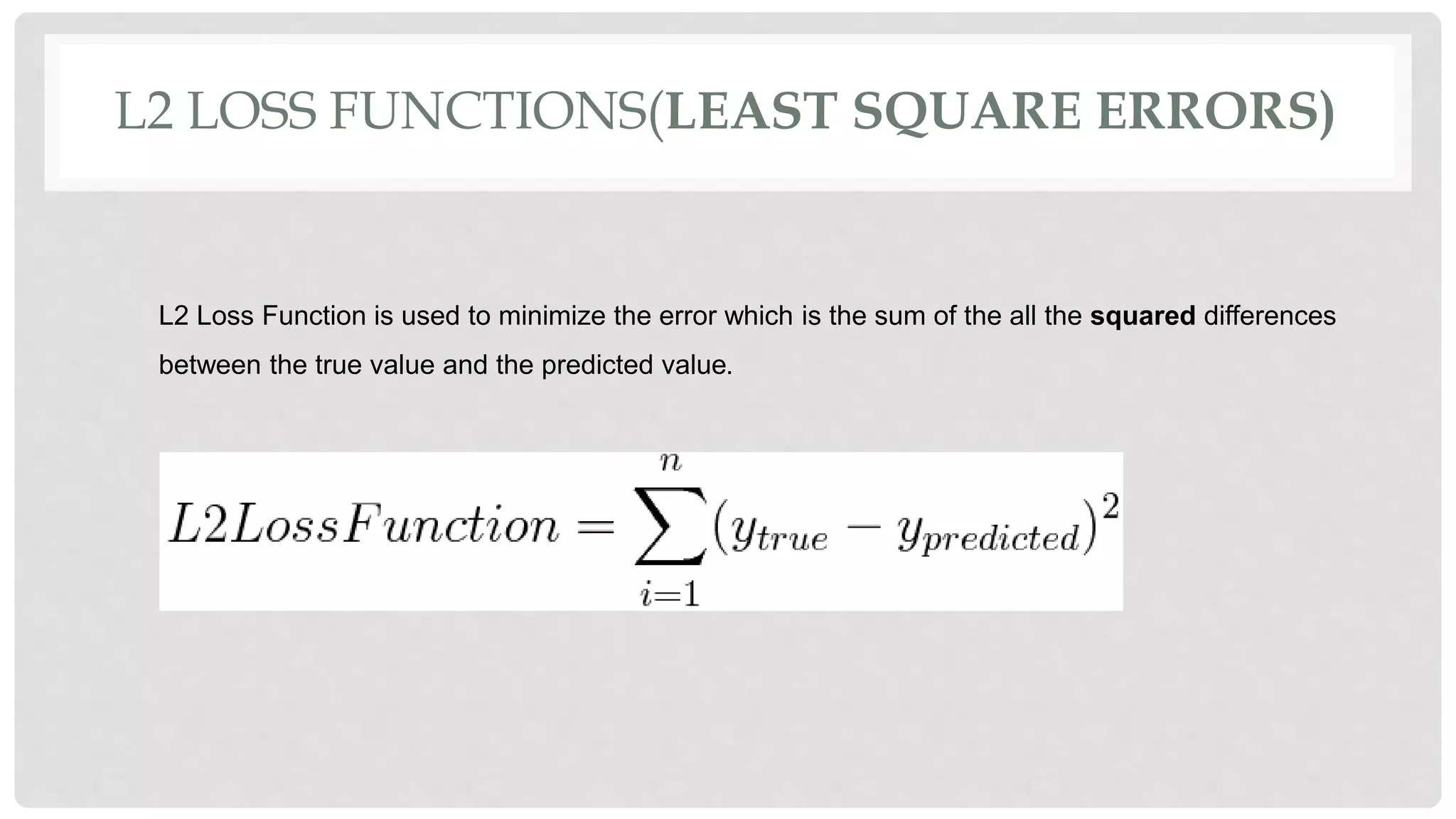 Loss Function.pptx | Web Development | Internet