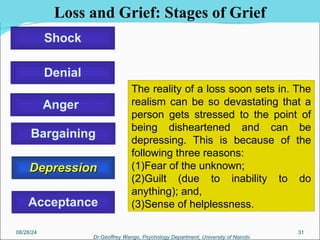 Loss, Grief and Bereavement Coping with Loss and Grief.ppt