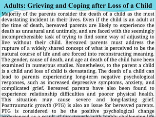 Loss, Grief and Bereavement Coping with Loss and Grief.ppt