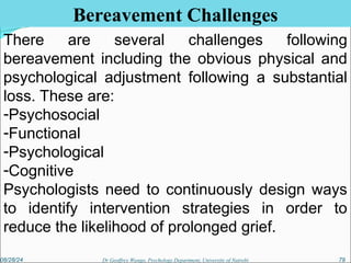 Loss, Grief and Bereavement Coping with Loss and Grief.ppt