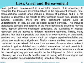 Loss, Grief and Bereavement Coping with Loss and Grief.ppt