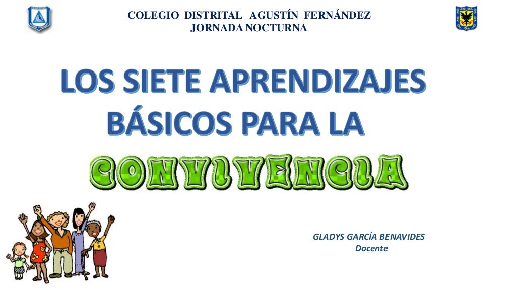 Los siete aprendizajes básicos para la convivencia