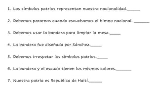 Los simbolos patrios rep. dom