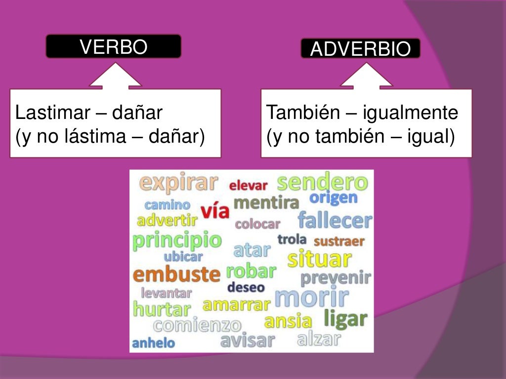 Que Es Una Sinonimos