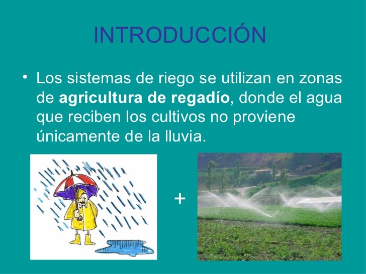 Los sistemas de riego pwp