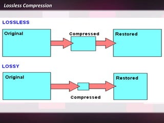 Lossless Compression
 