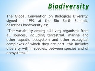 Loss of biodiversity | PPT