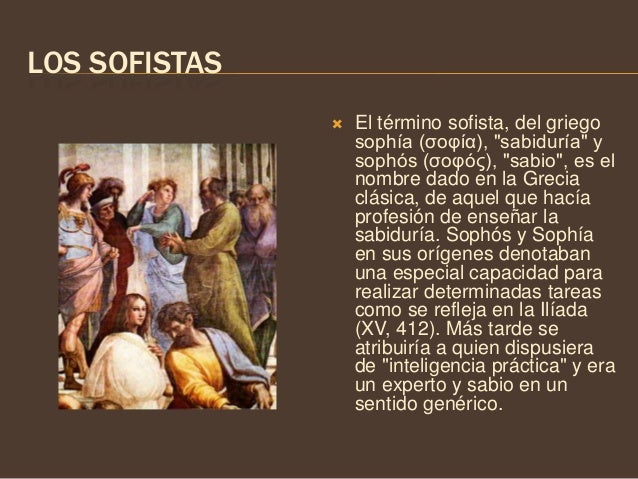 Los sofistas. alejandro osvaldo patrizio