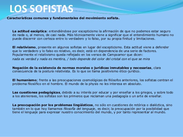 Los sofistas y sócrates
