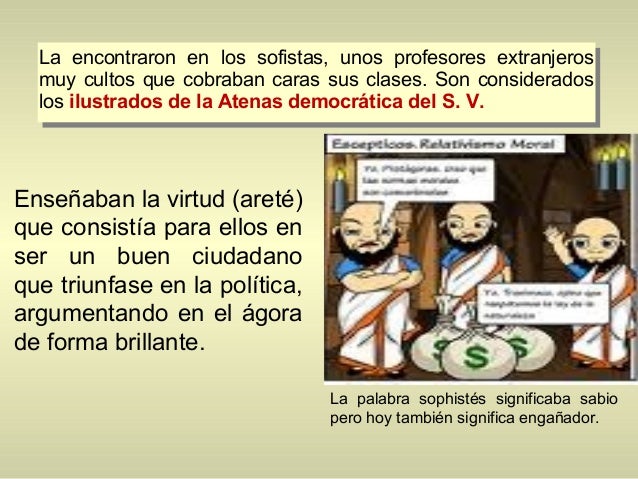 Los sofistas y socrates