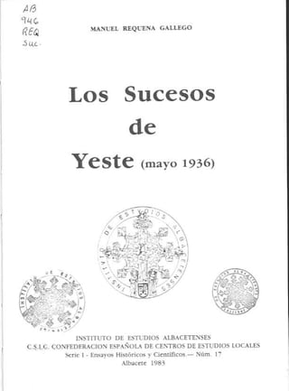 Los sucesos de Yeste (Albacete)