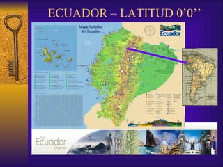 ECUADOR – LATITUD 0’0’’
 
