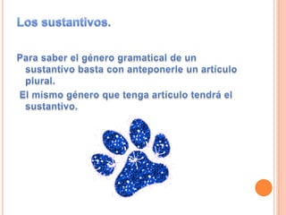 Los sustantivos
