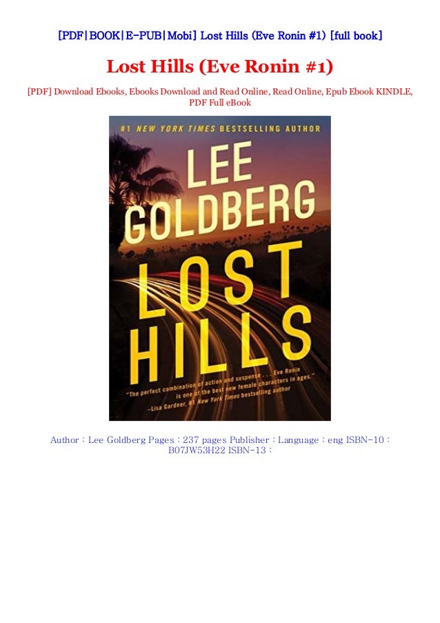 Lost Hills (Eve Ronin 1) By Lee Goldberg