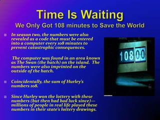 Something to Talk AboutThrough blogs, message boards, websites, published novels, etc.-fans of the show can climb the cult hierarchy by fan gossip and reading the interpretations and theories presented.Many media theorists believe that Lost could not have existed in the pre-internet era.Some popular Lost sites include:        thefuselage.com, thetailsection.com,        abc.go.com/primetime/lost         lostpedia.com