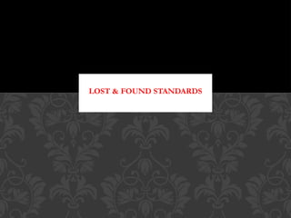 Lost and found procedures to be followed | PPTX