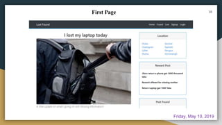 First Page 18
Friday, May 10, 2019
 