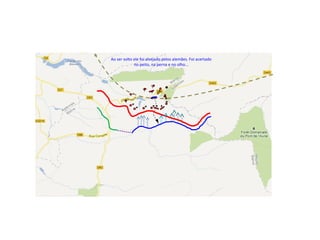 Ao ser solto ele foi alvejado pelos alemães. Foi acertado
no peito, na perna e no olho...
 