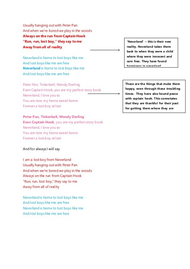 Lost Boy Lyric Analysis