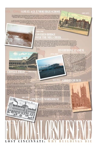 Lost Cincinnati Poster Series